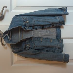 Girls "Love" jean jacket, size 6